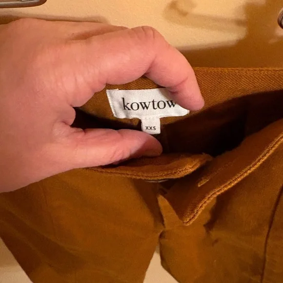 Kowtow Denim Sculptor Pants in Brown Brass - Picture 3 of 6